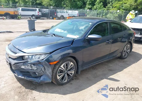 2017 Honda Civic Ex-L из США, поврежденный, VIN 19XFC1F78HE032385